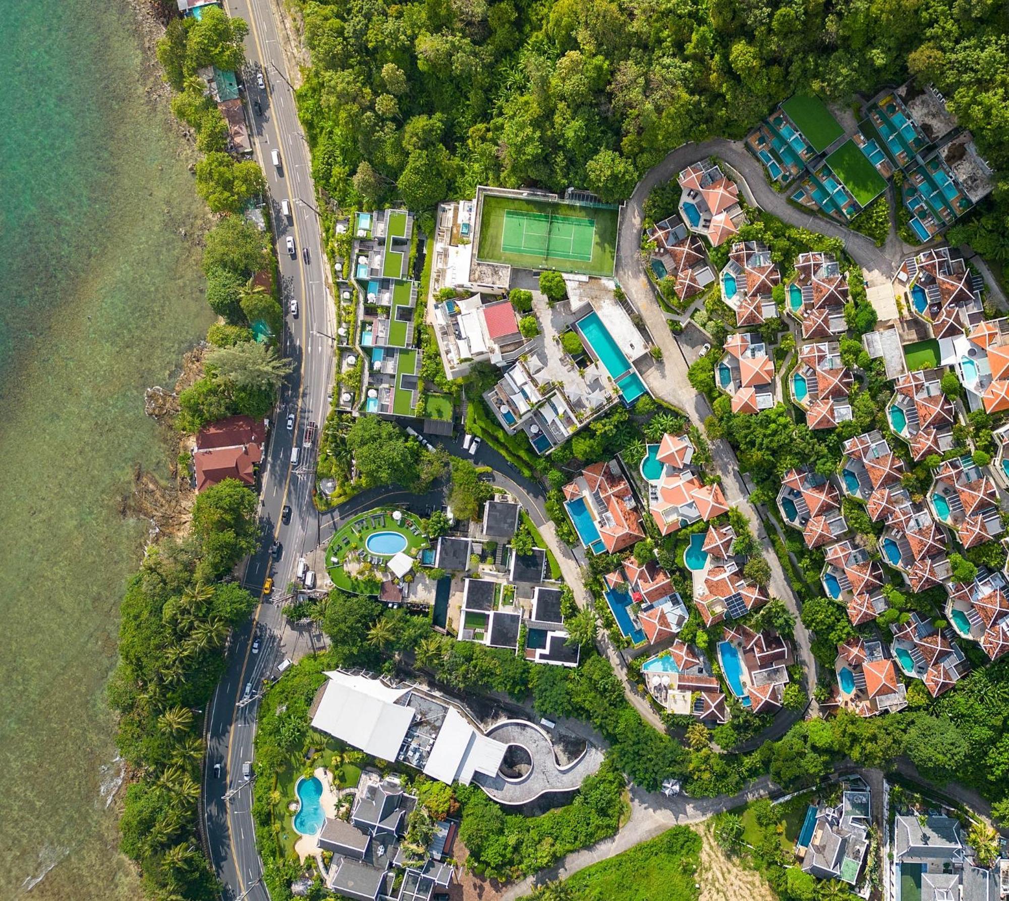 Indochine Resort And Villas - Sha Extra Plus Patong Eksteriør billede Aerial view of the resort